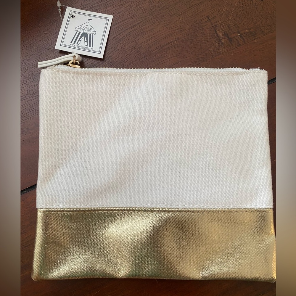 Toss Designs Flat Zip Cosmetic Bag